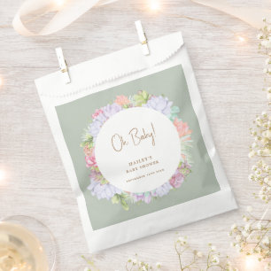 Sage Green Boho Cactus Desert Oh Baby Shower  Favour Bags