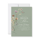 Sage Green Boho Wildflower Bridal Shower Script