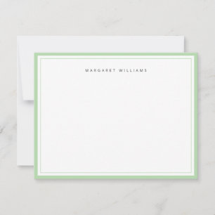 Sage Green Border Simple Minimalist Card