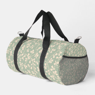 Sage Green Botanical Duffle Bag
