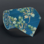 SAGE GREEN BOTANICAL TEAL BLUE MENS TIE<br><div class="desc">CUSTOM UNIQUE BOTANICAL HIGHLIGHTS TIE GREAT FOR GIFTS WEDDING PARTIES WORK</div>