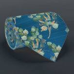 SAGE GREEN BOTANICAL TEAL BLUE MENS TIE<br><div class="desc">CUSTOM UNIQUE BOTANICAL HIGHLIGHTS TIE GREAT FOR GIFTS WEDDING PARTIES WORK</div>