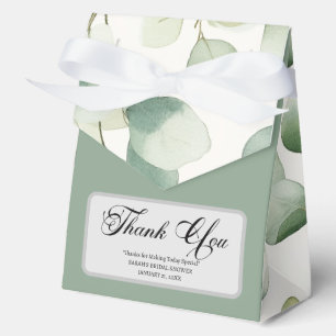 Sage Green Bridal Shower Favour Box