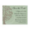 Sage Green, Brown Stylised Eco Tree Save the Date