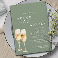 Sage Green | Champagne Birthday Brunch & Bubbly