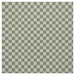 Sage Green Chequerboard Fabric