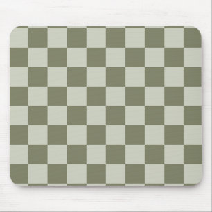 Sage Green Chequerboard Mouse Mat