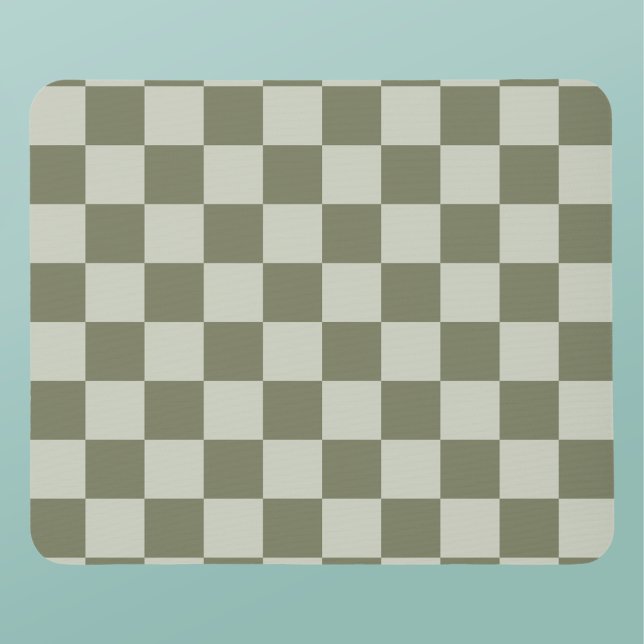 Sage Green Chequerboard Mouse Mat (Creator Uploaded)