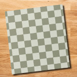 Sage Green Chequerboard Notepad<br><div class="desc">Sage Green Chequerboard</div>