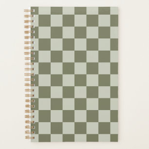 Sage Green Chequerboard Planner