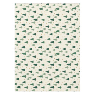 Sage Green Christmas Tree Tablecloth