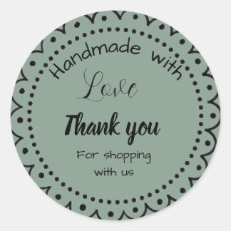 Sage green colour Business stickers