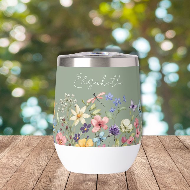  Sage Green Colourful Wildflowers Name (Creator Uploaded)