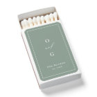 Sage Green couple monogram minimalist wedding