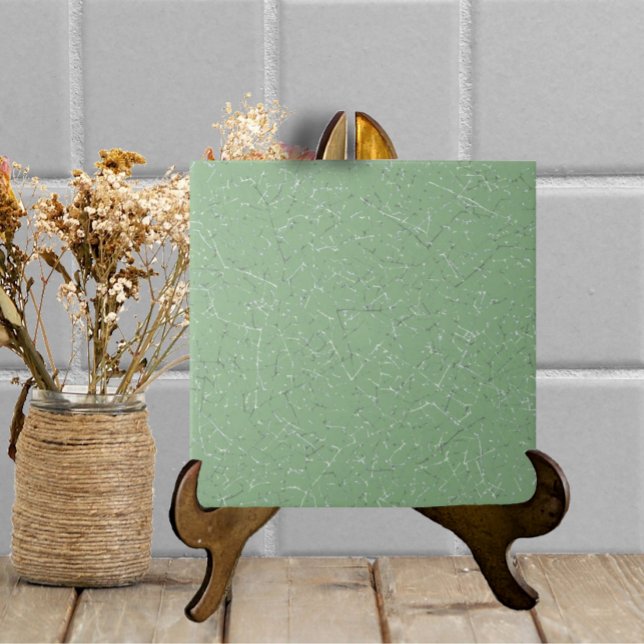 Sage Green Crackled Glaze Simple Modern Texture Tile (Creator Uploaded)