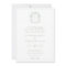 Sage Green Crest Monogram Wedding Invitation