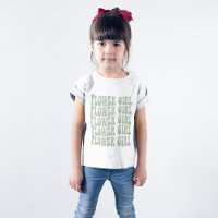Sage Green Custom Boho Wedding Flower Girl Trendy