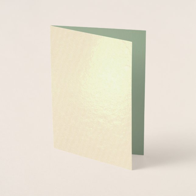 Sage Green Custom Branded Foil Card (Front)