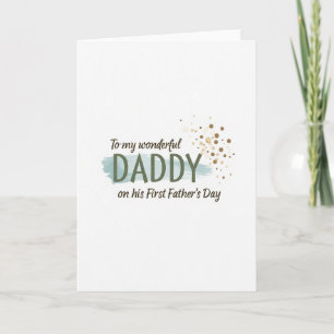 Sage Green Daddy First Card