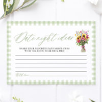 Sage Green Date Night Ideas Bridal Shower Game