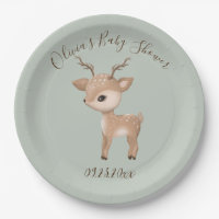 Sage Green Deer Baby Shower