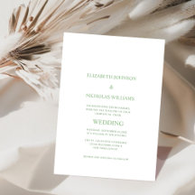 sage green digital wedding invitation template 