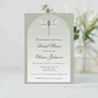 Sage Green Dragonfly Bridal Shower