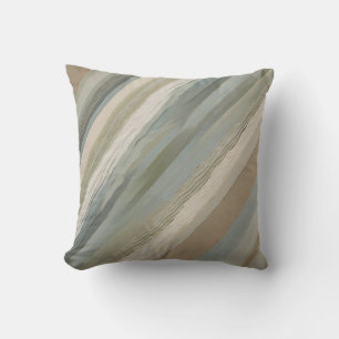 Sage Green Dusty Blue Beige Cream Abstract 16" Cushion