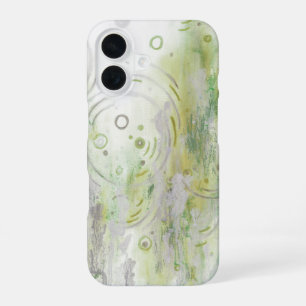 Sage Green Elegant Abstract Design iPhone 16 Case