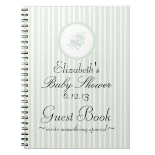 Sage Green Elegant Baby Shower Guest Book