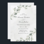 Sage Green Elegant Eucalyptus Botanical Wedding  Invitation<br><div class="desc">Sage Green Elegant Eucalyptus Botanical Wedding Invitation. This watercolor save the date features watercolor eucalyptus greenery foliage s creating elegant look for your wedding day. It is perfect for garden, spring, summer, rustic, sage green themed weddings. You can edit/personalise whole Template. If you need any help or matching products, please...</div>