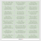 Sage Green Elegant Script 24 Wedding Guest Address