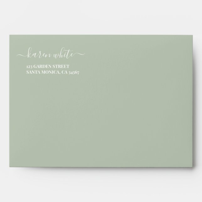 Sage Green Envelope (Front)