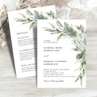Sage Green Eucalyptus All in One Detail  Wedding