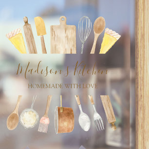 Sage Green Eucalyptus Greenery Leaves Door Window Cling