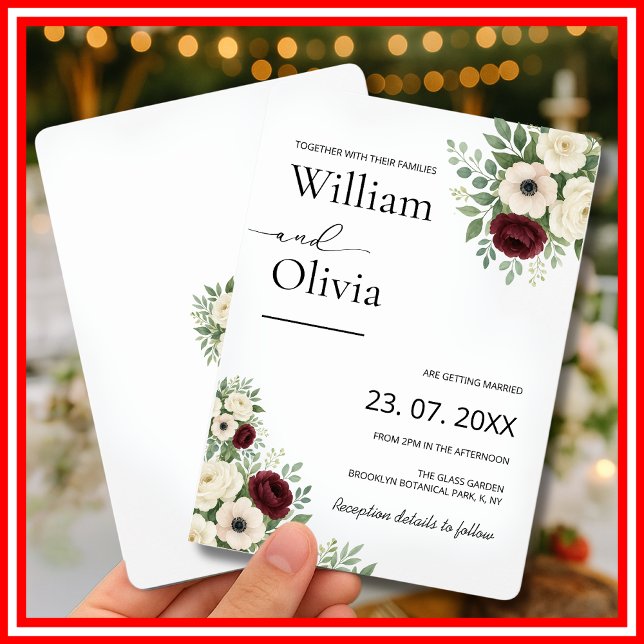 Sage Green Eucalyptus Greenery Wedding Invitation (Creator Uploaded)