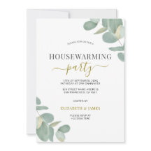 Sage Green Eucalyptus Housewarming Party