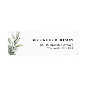 Sage Green Eucalyptus Minimalist Botanical Wedding