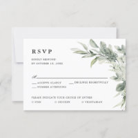 Sage Green Eucalyptus Minimalist Botanical Wedding
