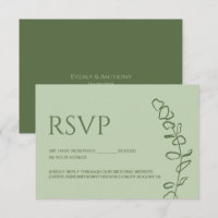 Sage Green Eucalyptus Wedding Chic Reserved seats