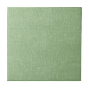 Sage Green Faux Linen Fabric Textured Background Tile