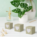 Sage Green Favour Box<br><div class="desc">Sage green is an earthy, muted shade of grayish-green, named for the silvery, dusty leaves of the sage plant. It is a calming, tranquil colour that evokes feelings of nature, wisdom, and balance. Sage green's versatility and soothing qualities make it popular in interior design, fashion, and branding for creating peaceful...</div>