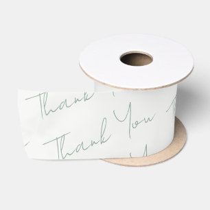 Sage Green Floral Wedding Satin Ribbon