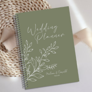 Sage Green Flowers Boho Wedding Planner