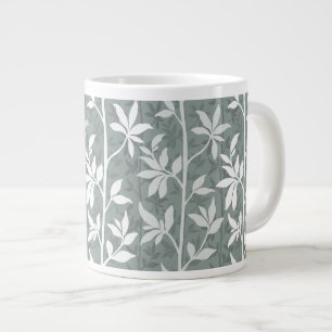 Sage Green Forest Breeze Modern Botanical Large Coffee Mug