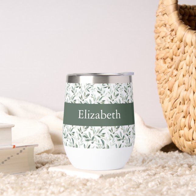 Sage Green French Country Olive Custom Name (Living Room)