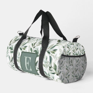 Sage Green French Country Olive Monogram Duffle Bag