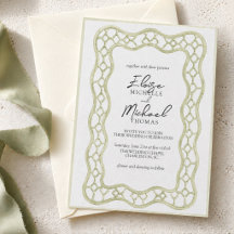 Sage Green French Trellis Wedding