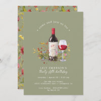 Sage Green Garden | Wine Tasting Adult Birthday