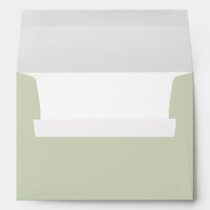 Sage green Gender Neutral Baby Shower  Envelope